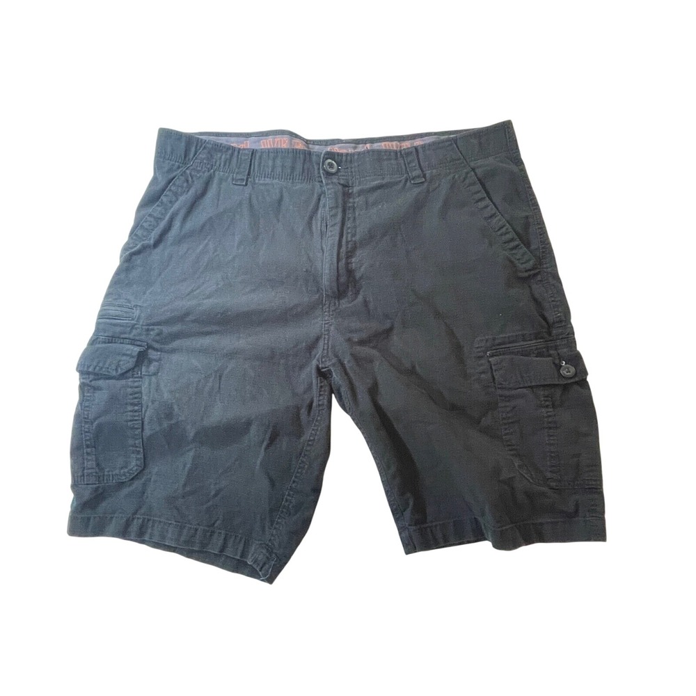 Wearfirst Shorts Mens 40  Black Belt Skater Outdoor 10 IN Golf‎ Ripstop Stretch
